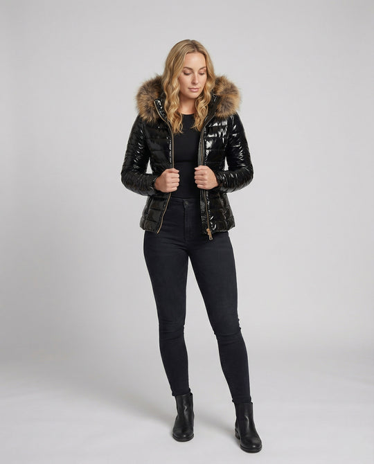 Heidi | Damen Pelzkapuzen-Puffermantel - Winter 2024