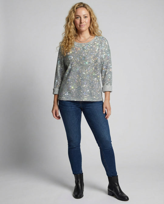 Heidi-Mode | Sweatshirt mit Rundhalsausschnitt