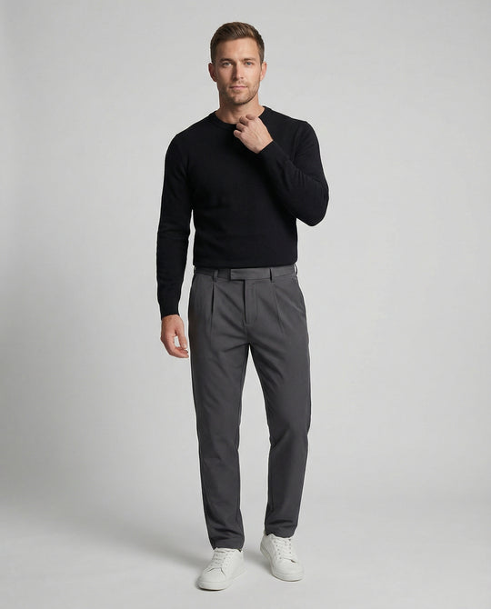 Herren Elegante Anzughose mit Struktur