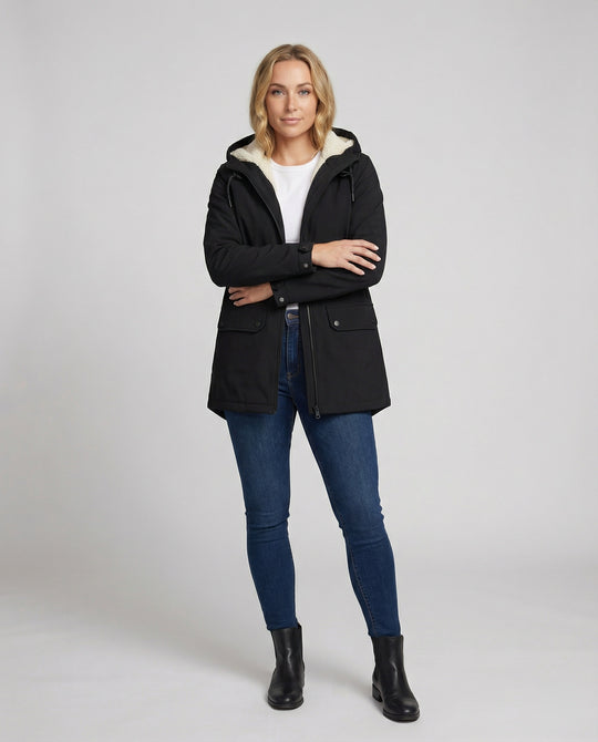 Heidi-Mode | Fleece-Gefütterte Wasserdichte Jacke