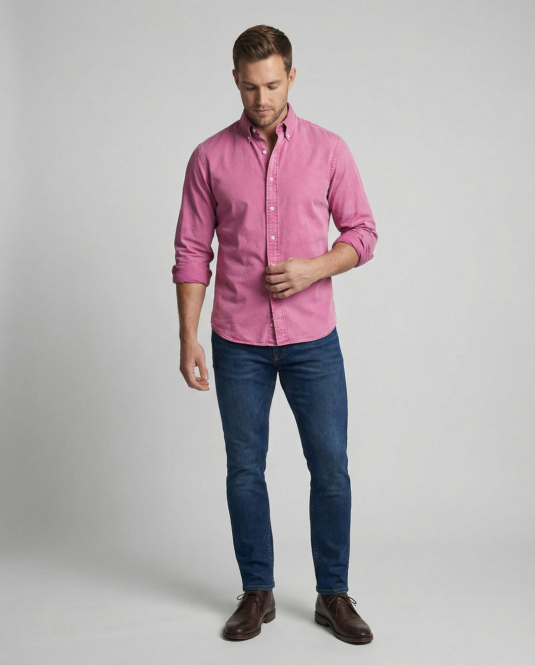 Herren Oxfordhemd Herren Button Down