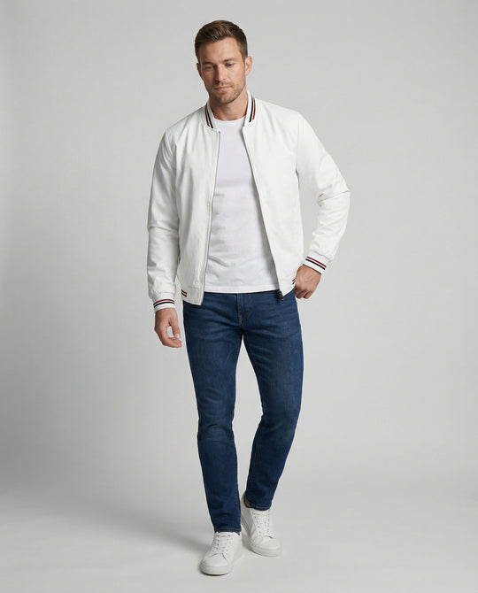 Herren Lässige Übergangsjacke mit Wasserabweisender Oberfläche & Stehkragen | Heidi-Mode