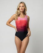 Heidi-Mode | Damen Einteiliger Sport Badeanzug mit Schnelltrocknender Qualität