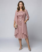 Elegantes Chiffonkleid