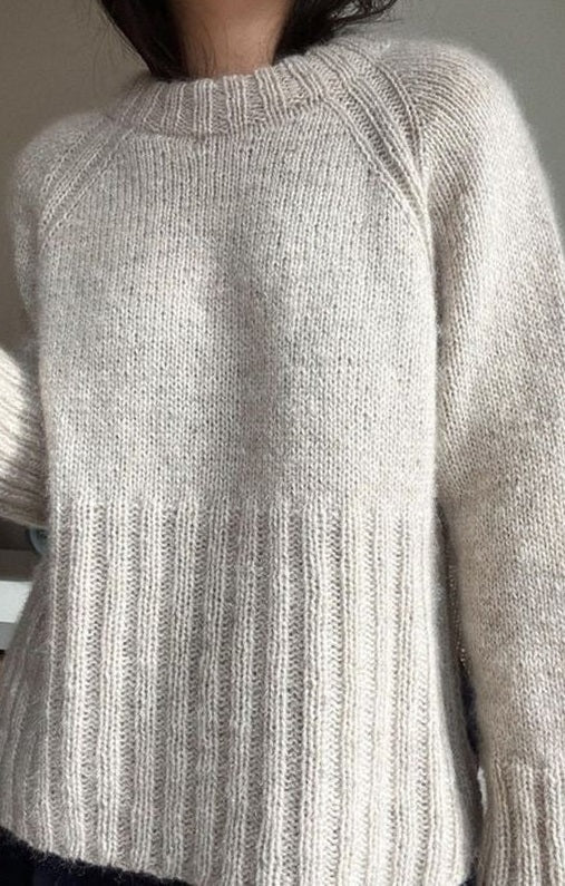 Elegante einfarbige Pullover mit langen Ärmeln