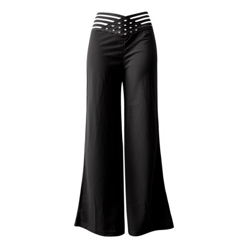 Heidi-Mode | Hochtaillierte Flachbund-Hose mit Überkreuzten Beinen