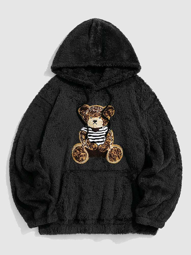 Heidi-Mode - Lässiger Winter Flauschiger Teddy Hoodie für Männer