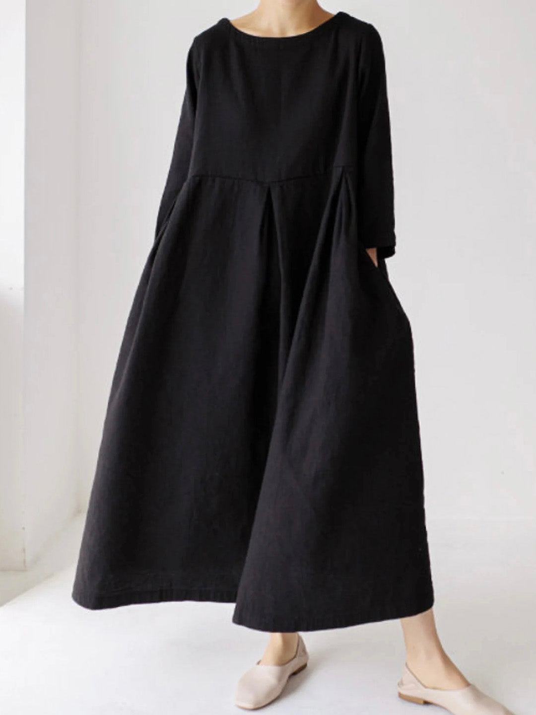Luftiges Freizeitkleid mit Taschen