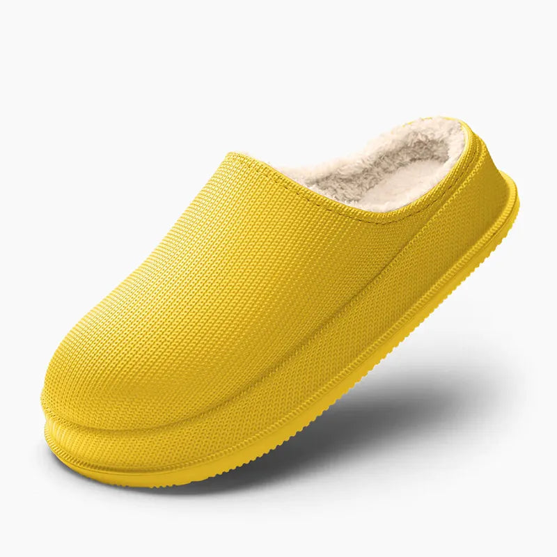 Warme Slipper mit Wollfutter