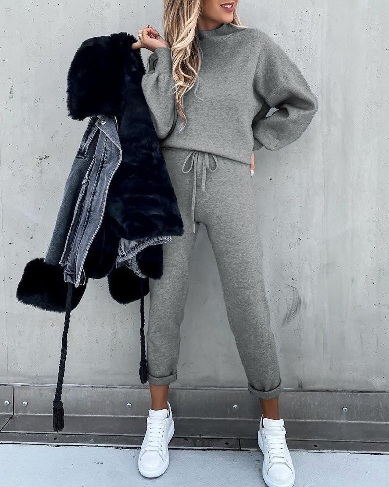 Heidi-Mode | Pullover und Hose Lounge Set