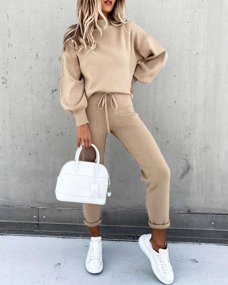 Heidi-Mode | Pullover und Hose Lounge Set