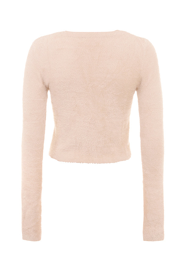 Heidi-Mode | Weiches Flauschiges Strickjacke mit Maxi Kleid