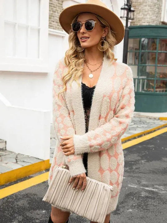 Heidi-Mode | Muster Frauen Strickjacke Pullover mit Details