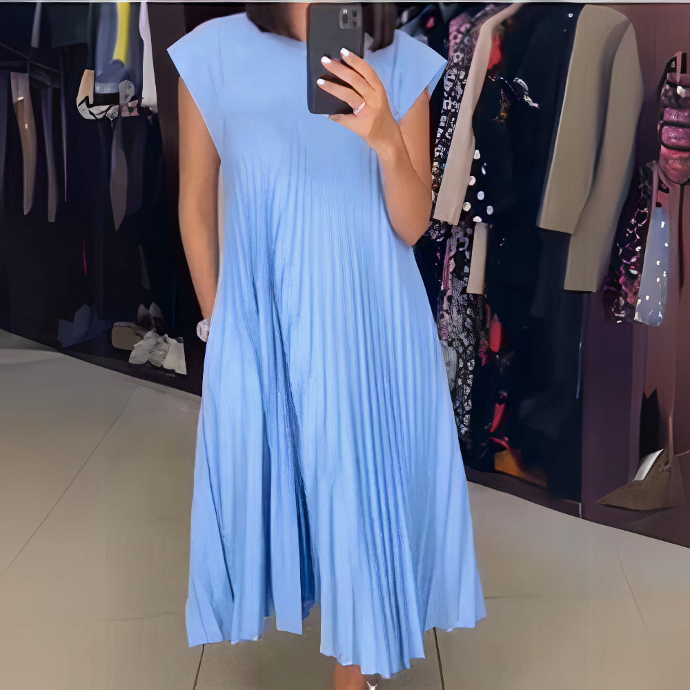 Heidi-Mode | Falten Sommerkleid mit Einer Figurschmeichelnden Passform