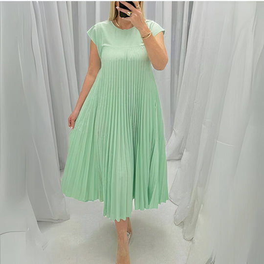 Heidi-Mode | Falten Sommerkleid mit Einer Figurschmeichelnden Passform
