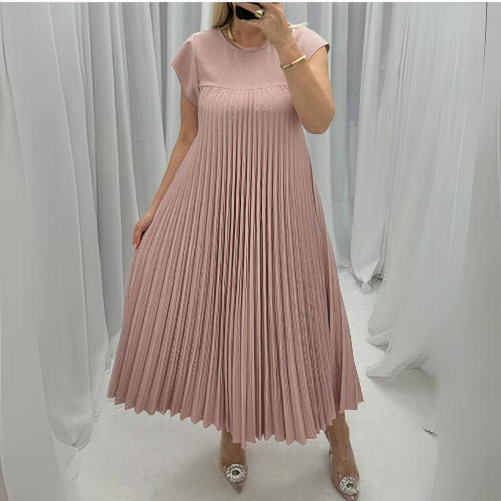 Heidi-Mode | Falten Sommerkleid mit Einer Figurschmeichelnden Passform