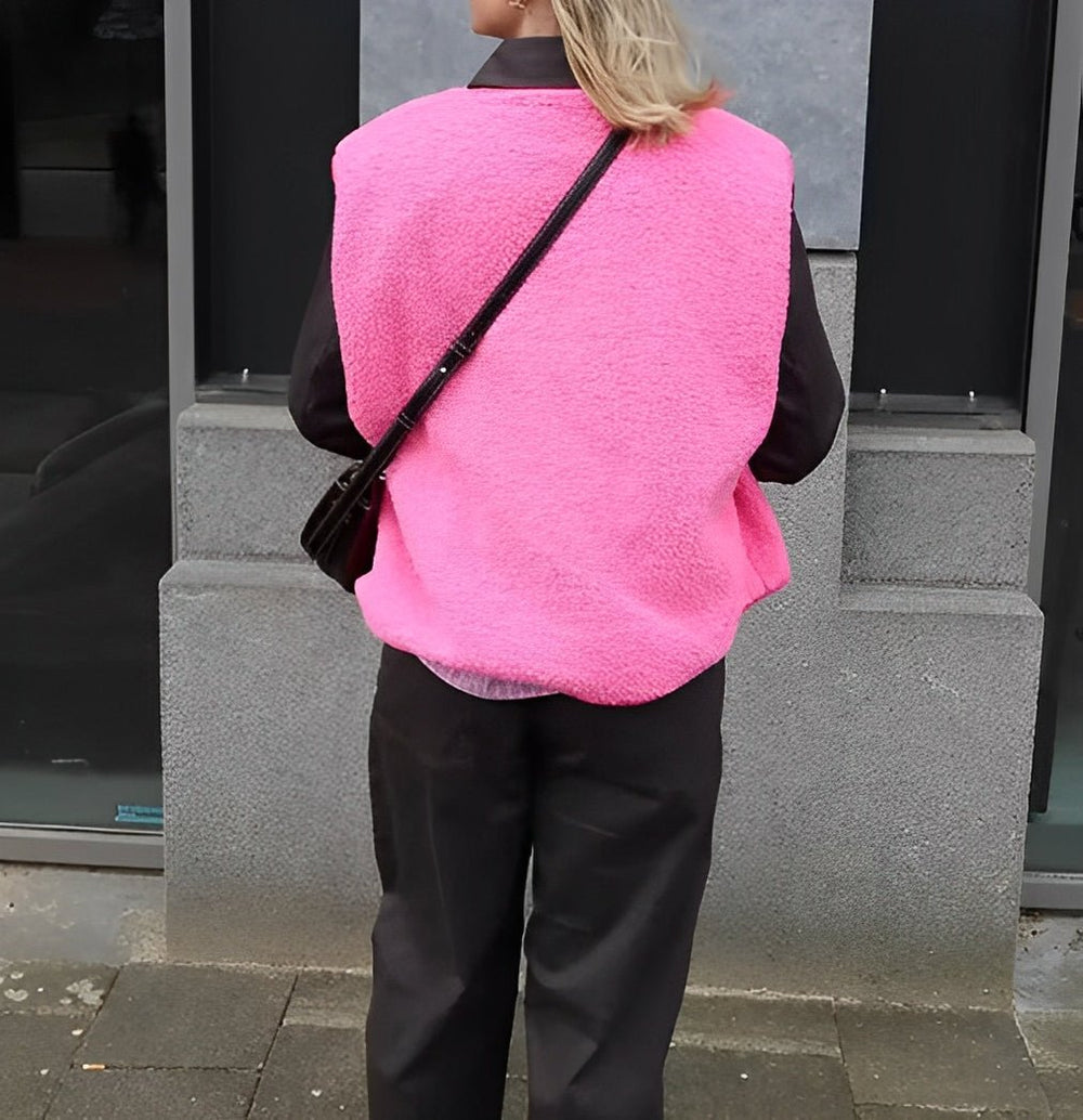 Heidi-Mode | Damen Weste mit Einfacher Knopfverschluss
