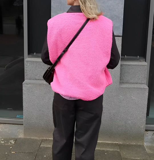 Heidi-Mode | Damen Weste mit Einfacher Knopfverschluss