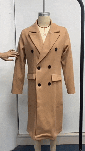 Heidi-Mode | Langer Mantel Eleganter Moderner Stil Ideal für den Herbst