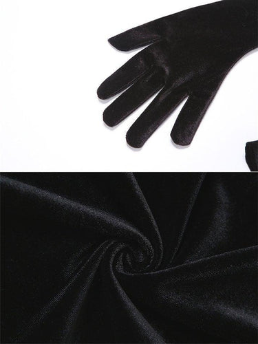 Heidi-Mode | Handschuhe Puffärmel Detail Party Mini Kleid