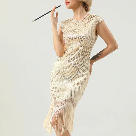 Heidi-Mode | 1920Er Gatsby-Stil Glitzerndes Kleid