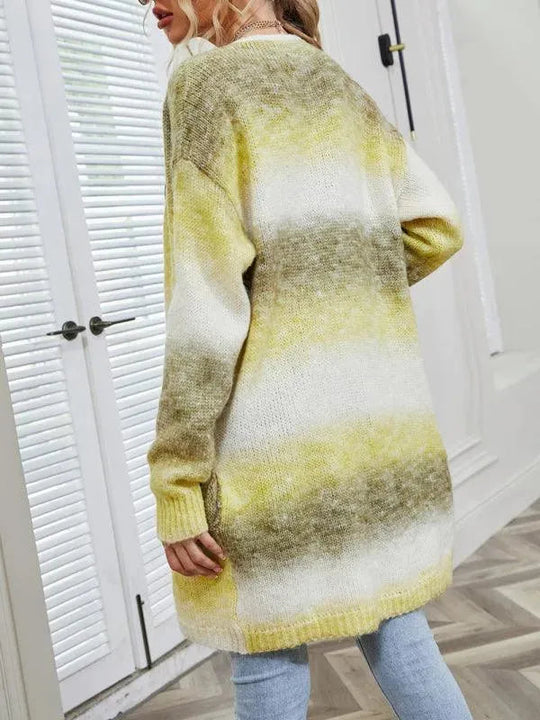 Heidi-Mode | Tie Dye Damen Strickjacke Pullover