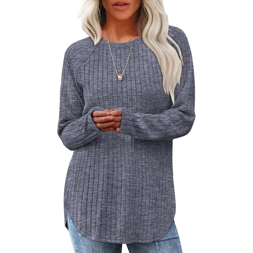 Heidi-Mode | Fit Crew Neck Sweatshirt Tunika