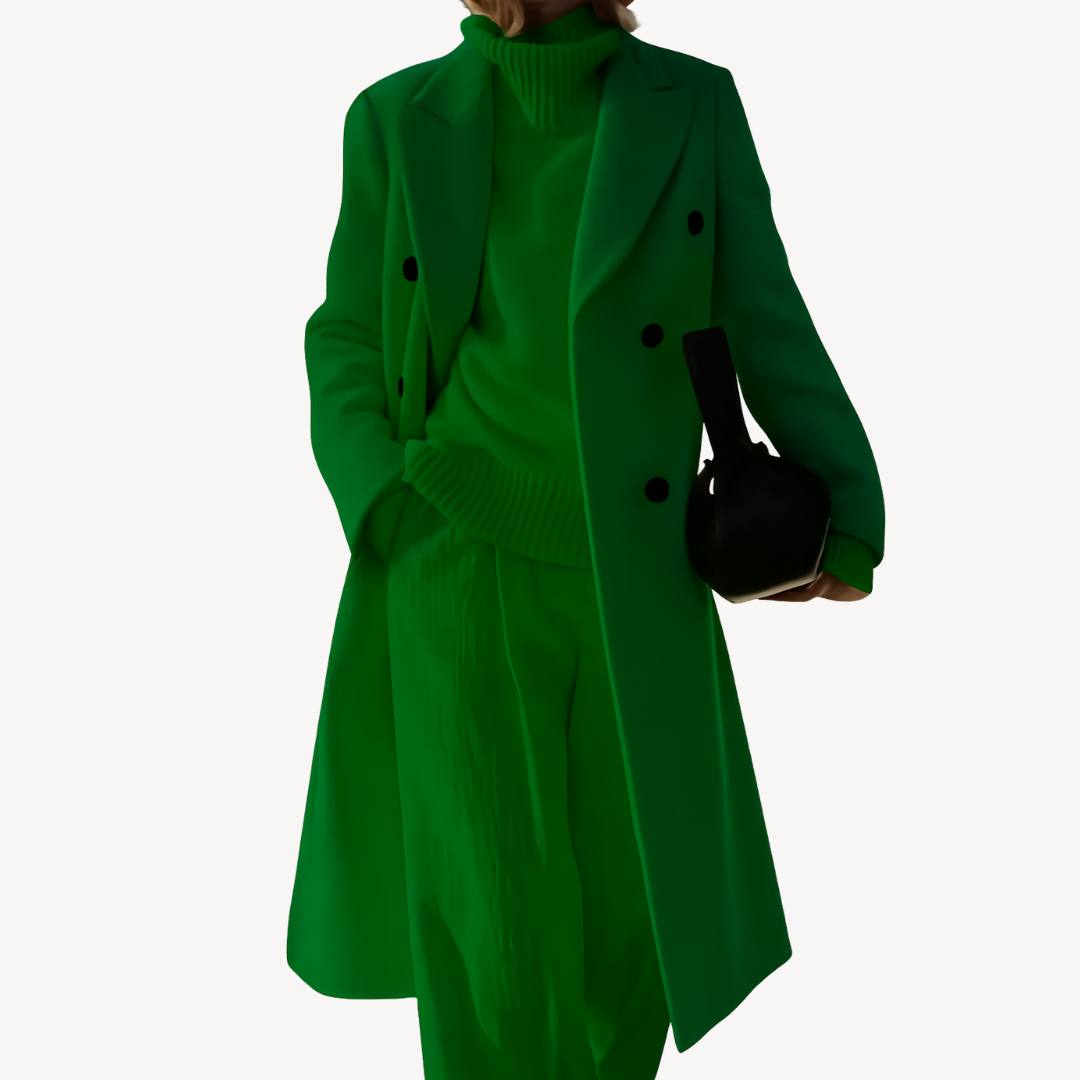 Heidi-Mode | Damen Doppelreiher Mantel