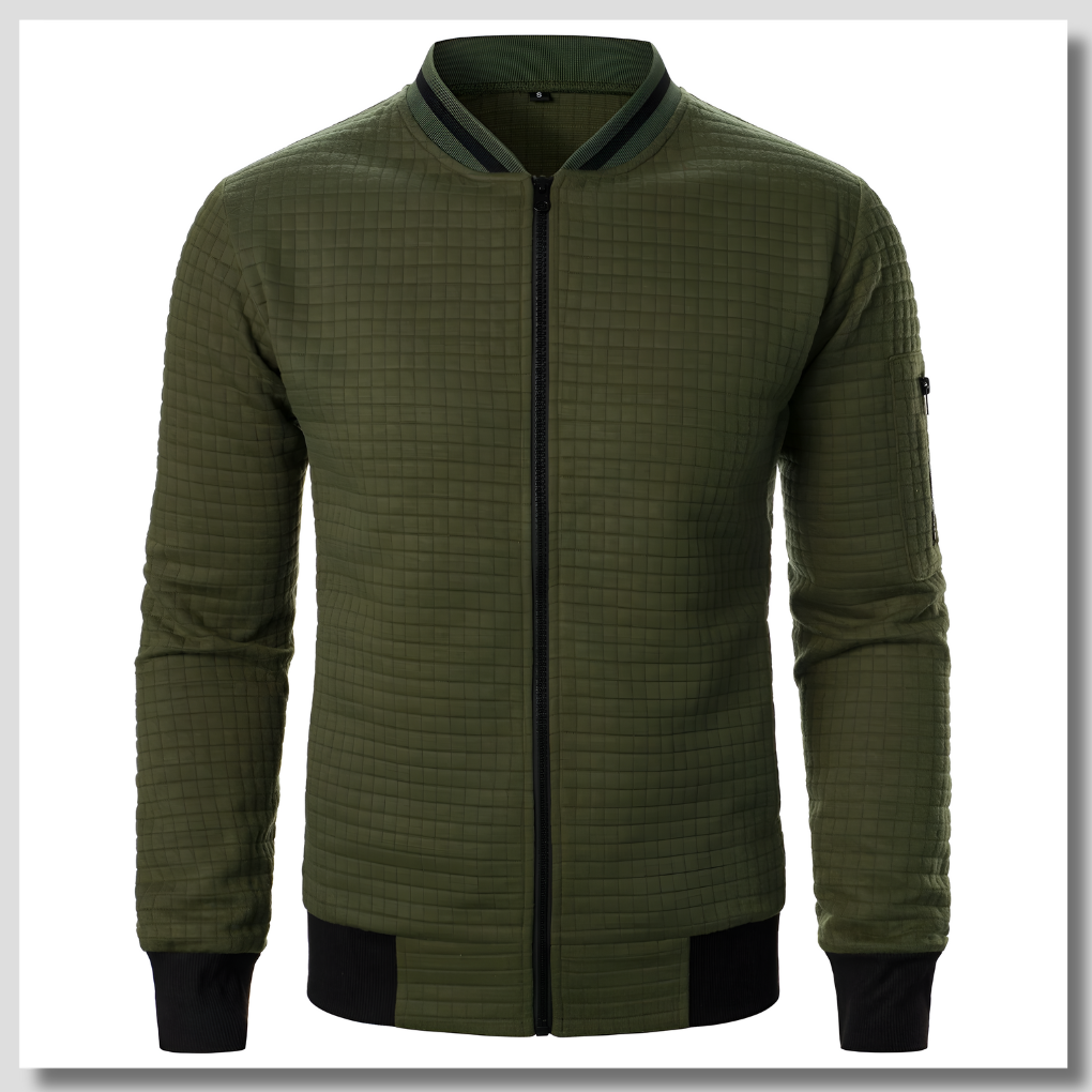 Heidi-Mode | Bequemer und Warmer Herrenpullover mit Reißverschluss