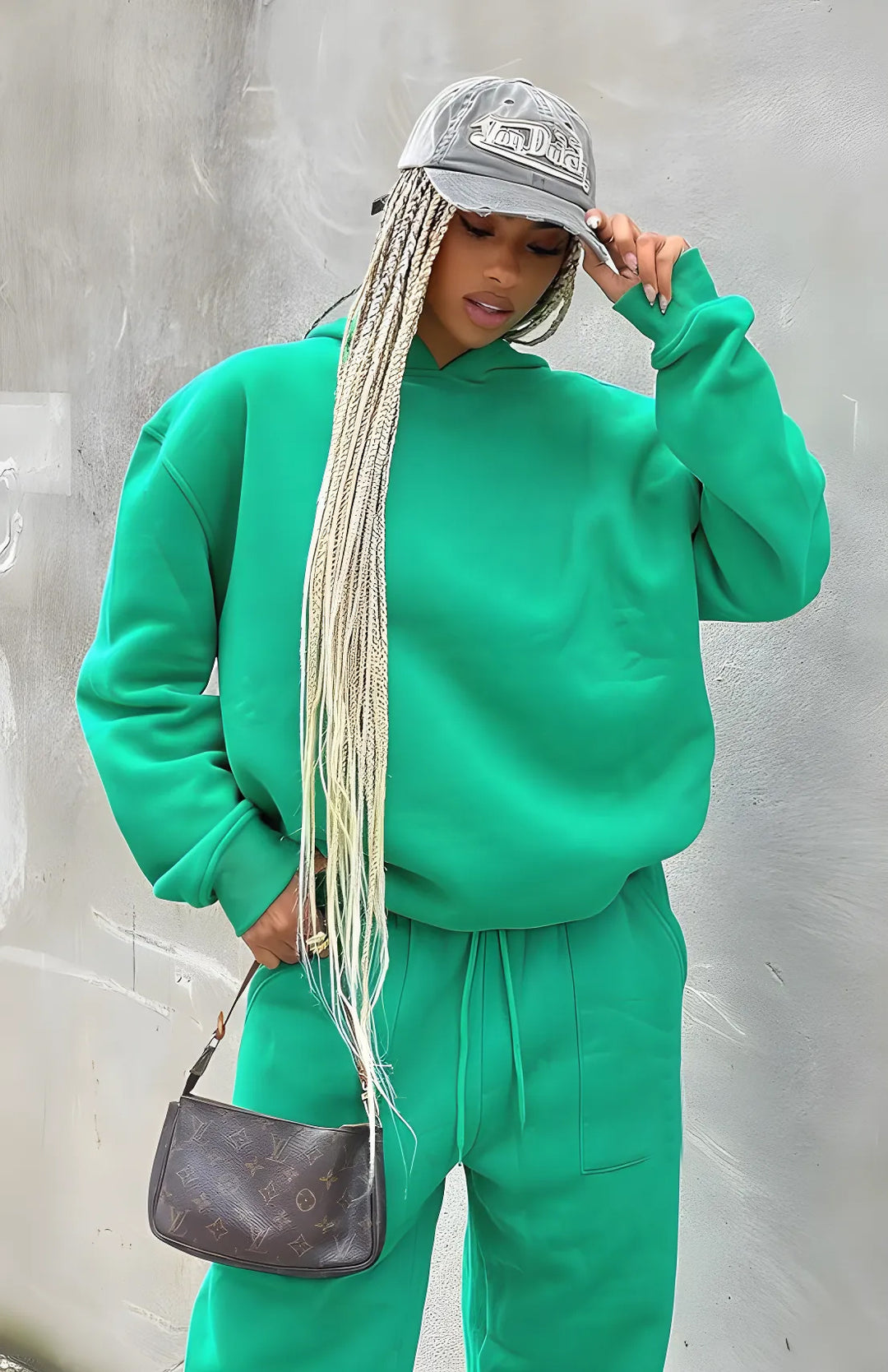 Grün Hoodie set