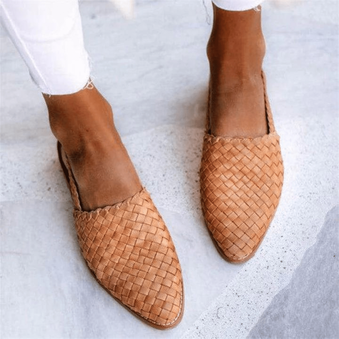 Heidi-Mode | Edle Geflochtene Ballerinas