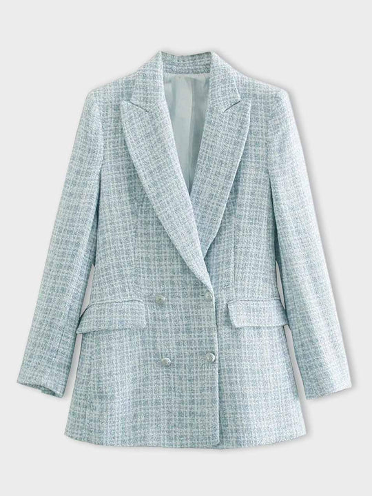 Heidi | Karierter Tweed-Blazer