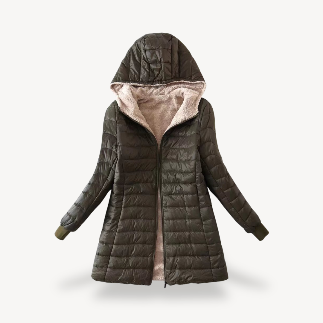 Heidi-Mode | Damen Sherpa Gefütterte Pufferjacke