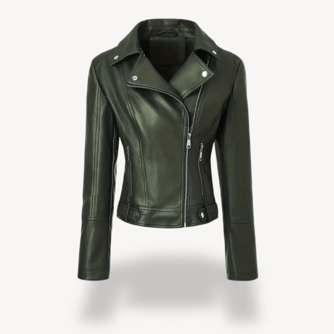 Heidi-Mode | Fake-Leder Bikerjacke für Frauen