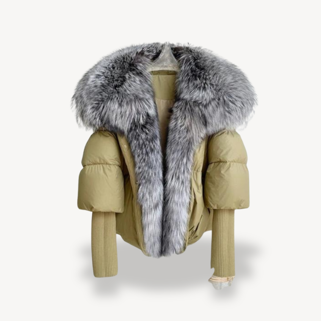 Heidi-Mode | Damen Kunstpelz Pufferjacke