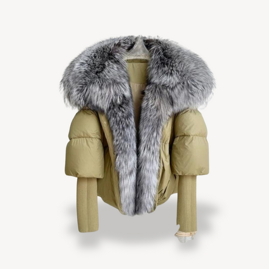 Heidi-Mode | Damen Kunstpelz Pufferjacke