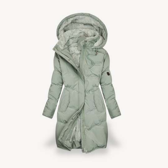 Heidi-Mode | Fleece Gefütterte Pufferjacke für Damen