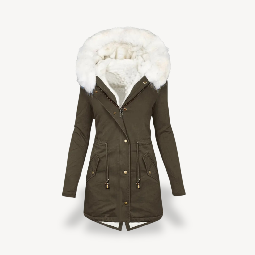 Heidi-Mode | Damen Kunstpelz Kapuzen Parka Jacke