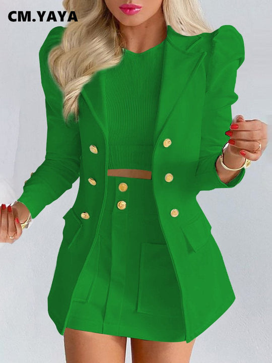 Heidi-Mode | 2-Teiliges Set Blazer + Rock