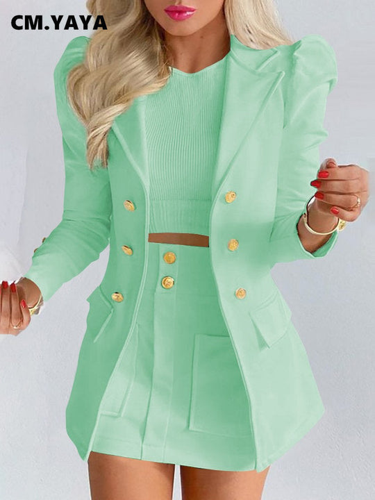 Heidi-Mode | 2-Teiliges Set Blazer + Rock