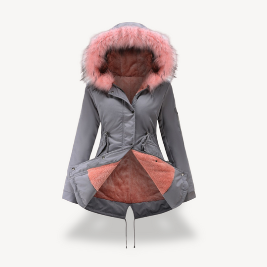 Heidi-Mode | Damen Kunstfell Kapuzenparka Jacke