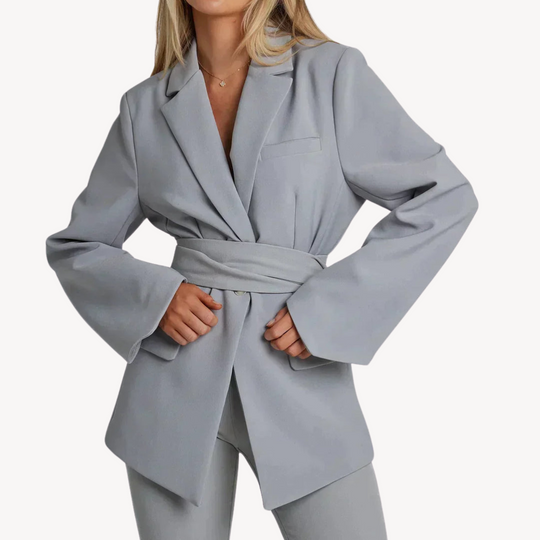 Heidi-Mode | Damen Gürtel-Blazer – Elegante Anzugjacke