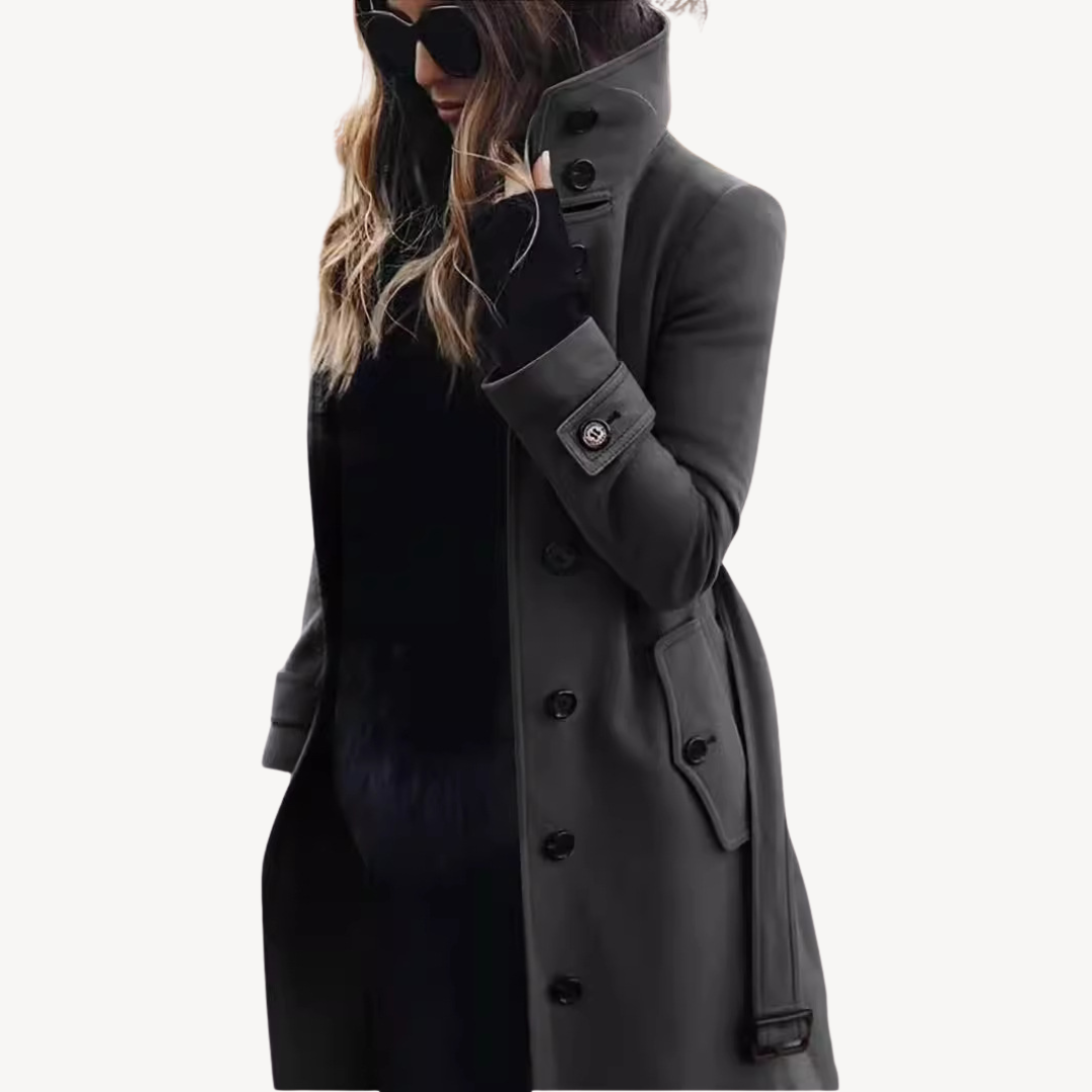 Heidi-Mode | Damen Wollmischung Trenchcoat
