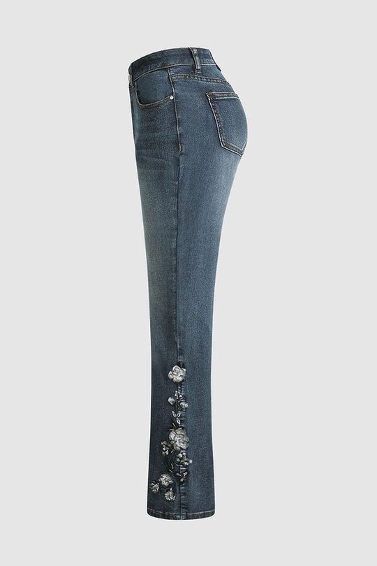 Elegante Jeans mit hoher Taille