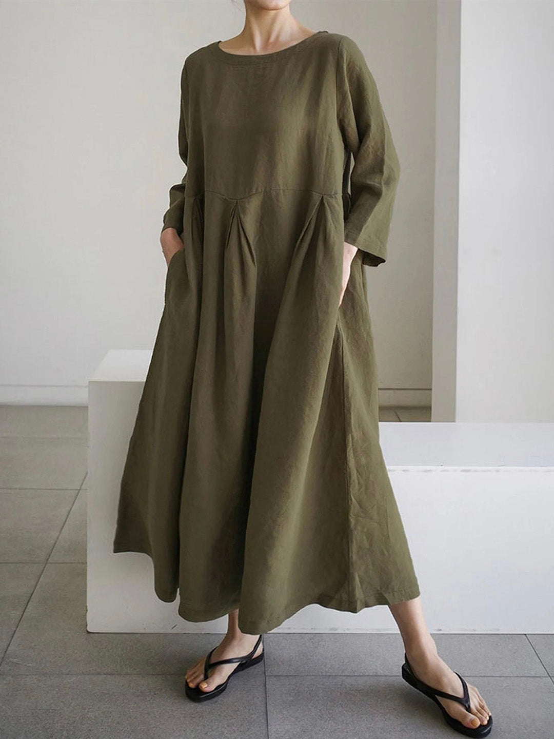 Luftiges Freizeitkleid mit Taschen