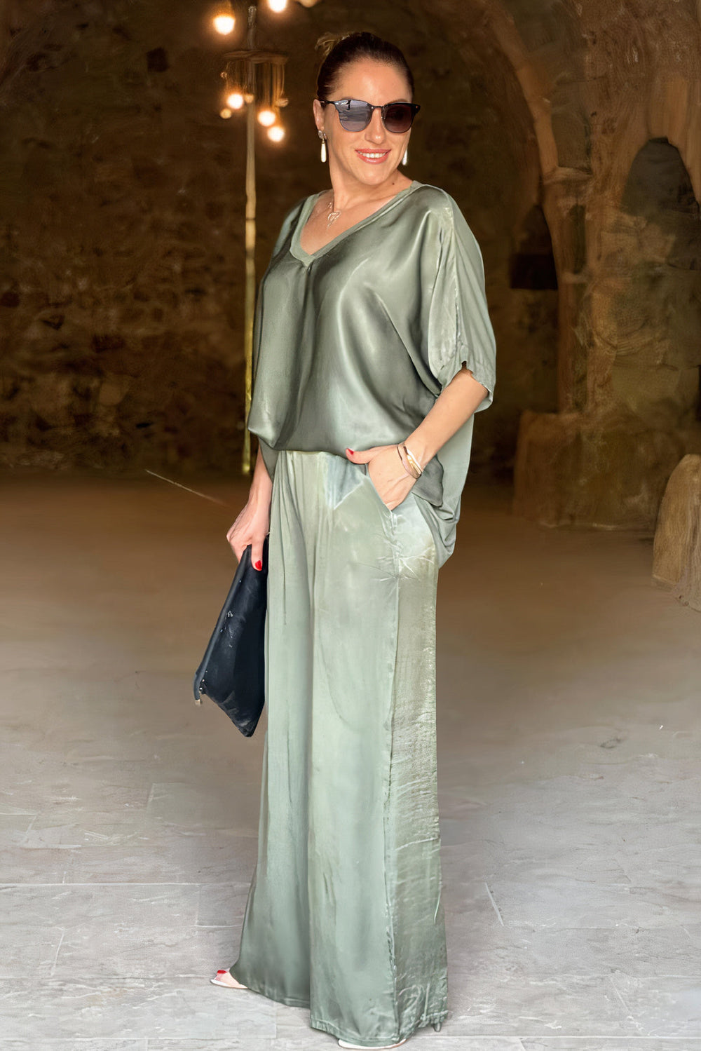 Heidi-Mode | Piece Satin Set Chie