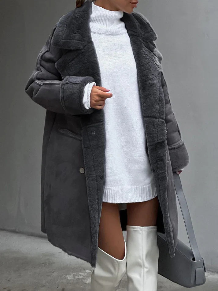 Heidi-Mode | Trendy Pelz-Trenchcoat