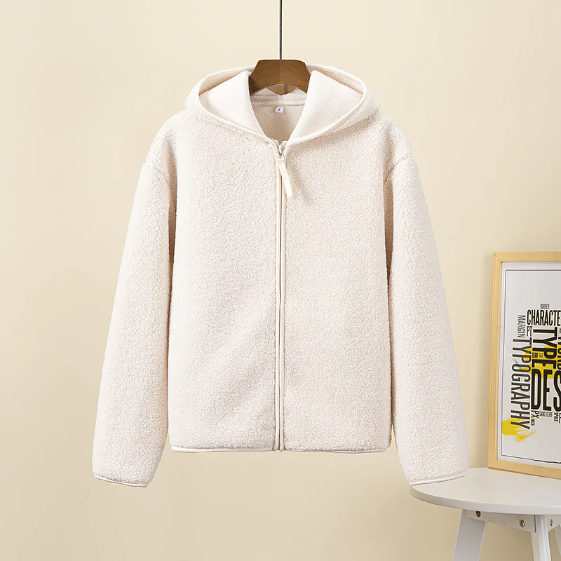 Heidi-Mode | Mit Kapuze, Reißverschluss Und Weichem Sherpa-Stoff, Fleece-Weste Damen