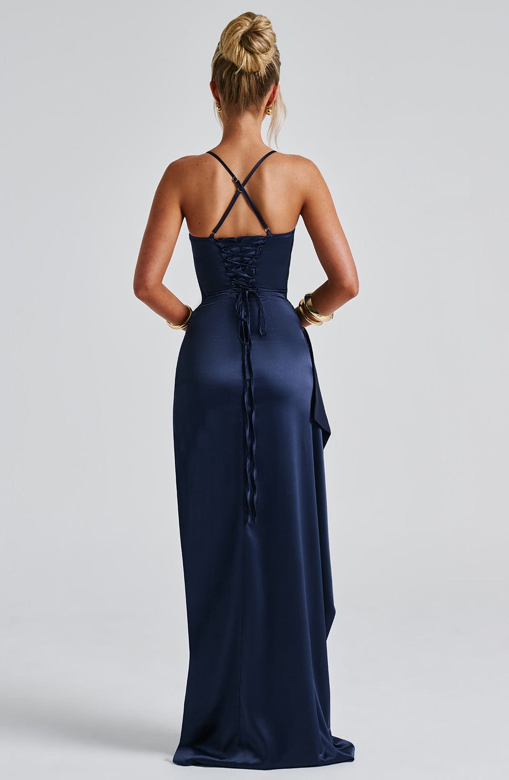 Heidi-Mode | Marineblaues Maxikleid