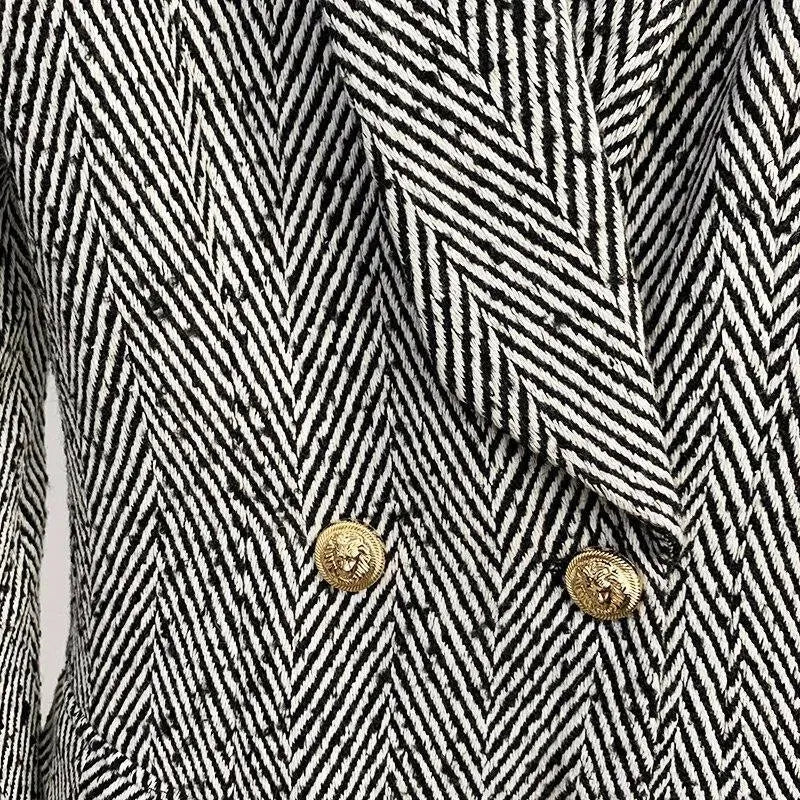 Heidi-Mode | Fischgrät-Wintermantel für Damen